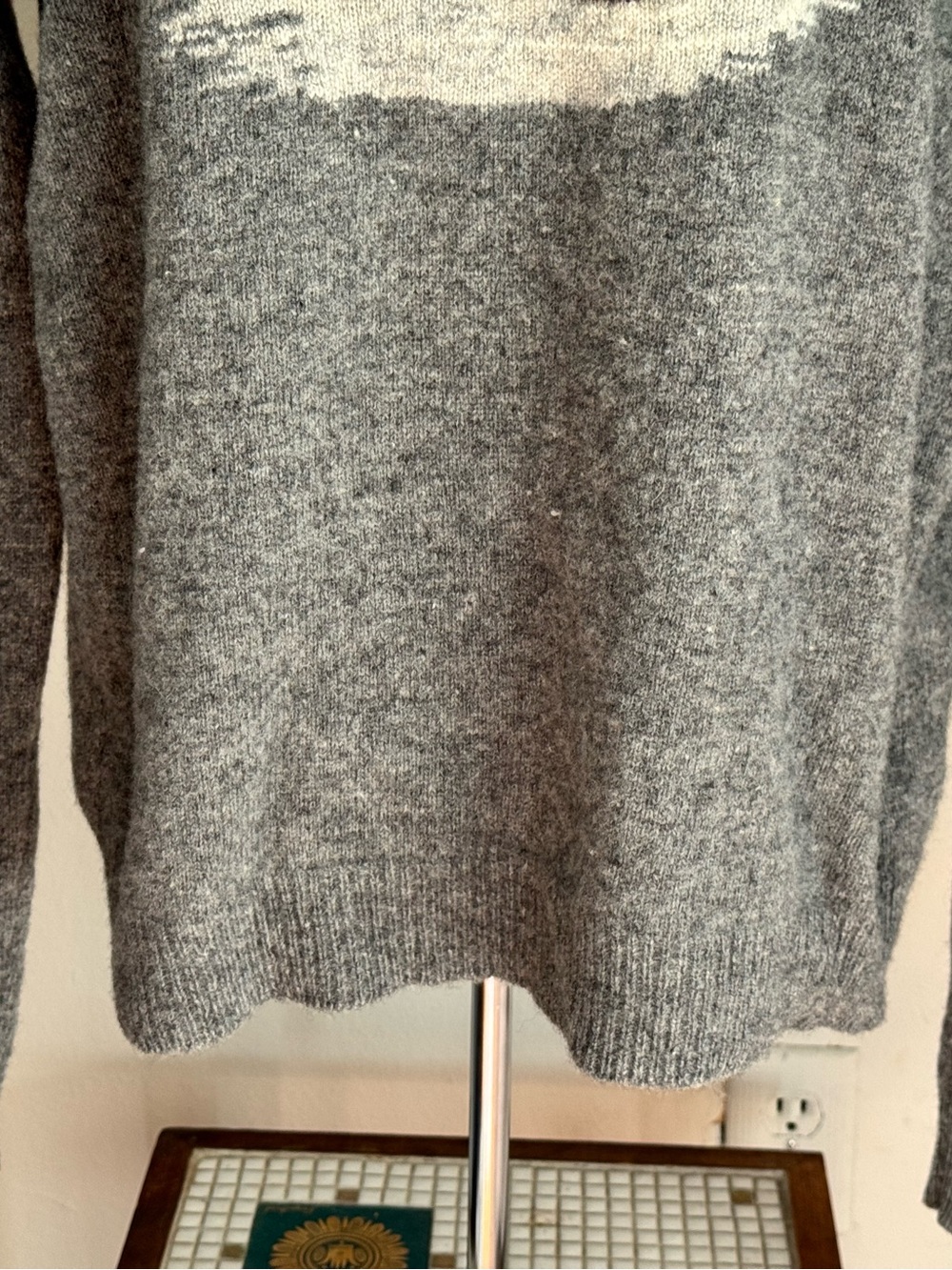 LAUREN RALPH LAUREN Holiday Ice Skaters Turtleneck Sweater - Lambswool - Large - Picture 4 of 16